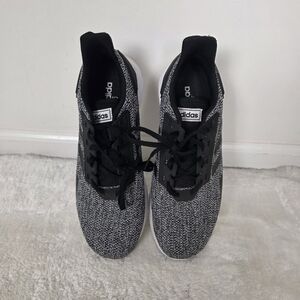 Adidas Knit Black and White Running Shoes